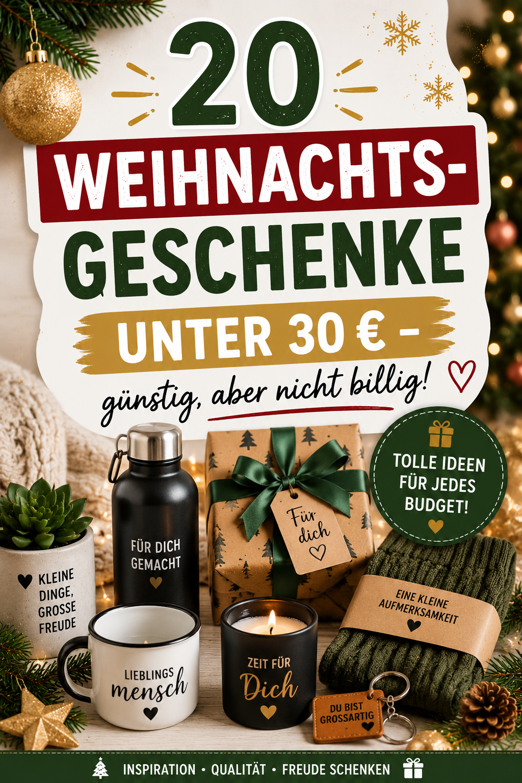 Geschenke unter 30 Euro